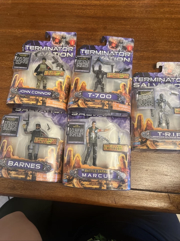 Lote 5 figuras de acción Playmates 2009 - Terminator Salvation nuevo en paquete FS Foto 1 de 2