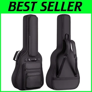 Bolsa de guitarra acústica impermeable con acolchado grueso y 6 bolsillos - Se adapta a 40-42 pulgadas - Imagen 1 de 9