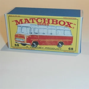 Matchbox Lesney 68b Mercedes Setra Coach Bus E Style Repro Box - Picture 1 of 4