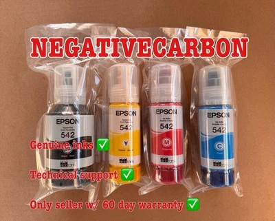 Genuine Epson 542 Ink Bottle 4 Pack for ET-5150 ET-5850 ET-16500 ST-C8000 - Image 1 of 3