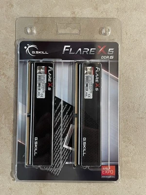 G. SKILL Flare X5 Series 32GB (2x16GB) PC5-48000 DDR5-6000 DIMM Memory Kit -... - Image 1 of 2
