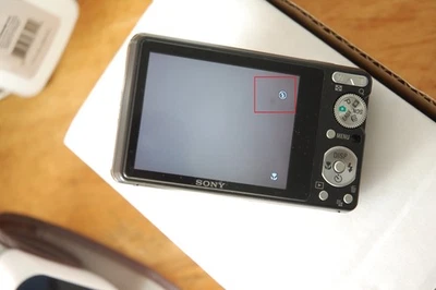 Sony Cyber-shot DSC-S980 Digital Camera & Battery  - Works w/ Issues- No Charger - Image 1 of 4