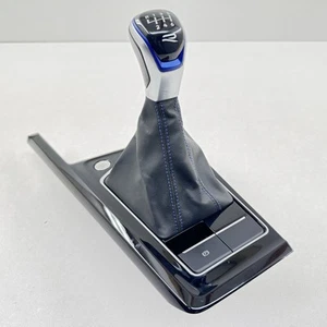 22-25 VOLKSWAGEN GOLF R MK8 MANUAL SHIFT BOOT WITH KNOB SURROUND PANEL COVER OEM - Picture 1 of 24
