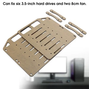 Hard Drive Acrylic Bracket DIY Assembly Stand Rack Board 3.5in YJ-Y6F-002 CB - Afbeelding 1 van 18