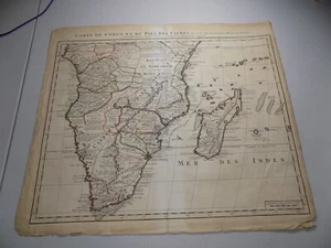 1720 Antique MAP OF THE CONGO AND COUNTRY OF CAFRES (SOUTH AFRICA), w/MADAGASCAR - Picture 1 of 6