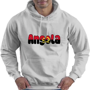 Angola Flag Love Childrens Childs Kids Boys Girls Hoodie Hooded Top - Picture 1 of 12