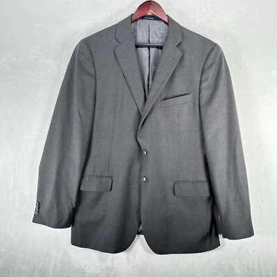 Joseph Abboud Loro Piana Jacket Mens 44 L Gray Wool Suit Blazer Italian Coat - Image 1 of 4