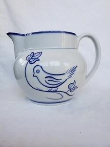 Vintage Viana Do Castelo Ceramic Bird Pitcher *Portugal* Hand Painted By Augusta - Picture 1 of 9