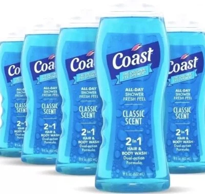 5 Coast 头发和沐浴露,经典香味,1 - 18 液量盎司瓶装 — 第 1/2 张图片