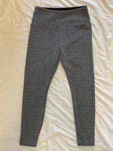 Lysse Mid-Rise Ankle Length Black & White Herringbone Leggings Women’s Medium - Picture 1 of 7