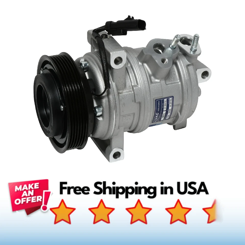 Compressor A/C Fit Dodge Ram 4000 2010, Ram 1500 2011-2013, Ram 2500 2011-2024 - Image 1 of 1