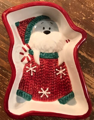 St Nicholas Square 1999 Walrus In Sweater Candy Dish - Image 1 of 4