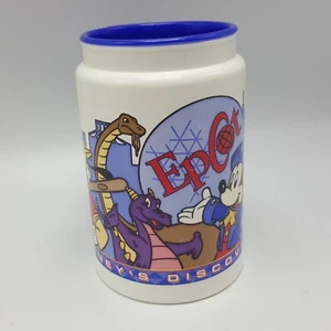 Disney Whirley Cup Epcot Discovery Park Figment Aladdin Mickey Mug Plastic Coke - Picture 1 of 7