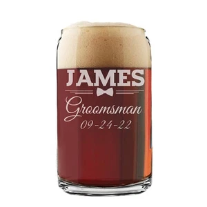 Personalized Beer Can Glass Customizable Pub/Pint Glass - Picture 1 of 5