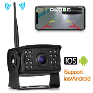 WIFI Backup Camera IR Wireless Waterproof For Truck Van Trailer Bus iOS &Android - Picture 1 of 11