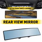 300MM Large Car Rear View Mirror Wide Angle Interior Clip On Blue Tint Universal