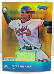 Julio Teheran 2010 Bowman Chrome Topps 100 Gold Refraktor #' D 29/50 - Braves - Bild 1 von 2