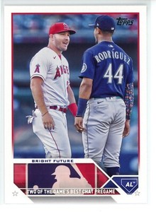 2023 TOPPS UPDATE #132 BRIGHT FUTURE - TROUT / RODRIGUEZ