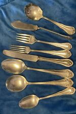 4 Place Sets Plus ANTIQUE ONEIDA COMMUNITY 1913 BRIDAL ROSE SILVERPLATE RELIANCE