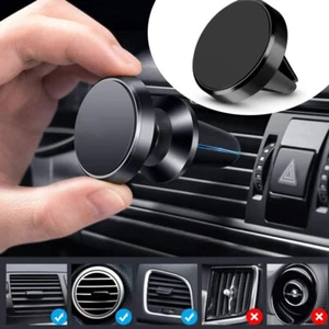 Handyhalterung Magnet Lüftungsgitter Auto KFZ Smartphone Halter Universal Rund - Bild 1 von 17