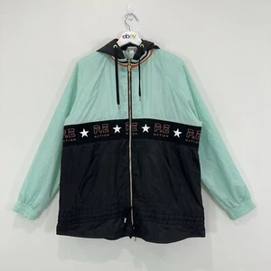 P.E Nation x H&M Activewear Jacket Women L Green/Black Mesh Lined Full Zip Hood - Picture 1 of 12