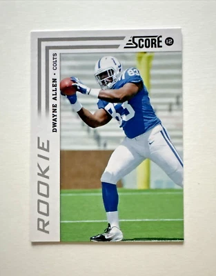 Score 2012 Dwayne Allen RC GLOSSY Rookie Card # 330 Indianapolis Colts Football - Image 1 of 2