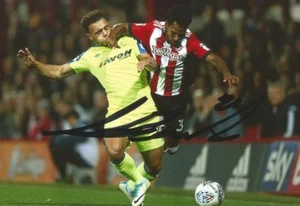DERBY: MASON BENNETT SIGNED 6x4 ACTION PHOTO+COA - Picture 1 of 1