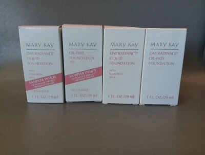 LOT of 4~Mary Kay~DAY RADIANCE~Liquid Foundation~NOS/NIB~COCOA Beige-Mahogany B - Image 1 of 4