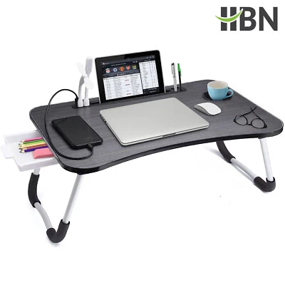 HBN Laptop Desk, Laptop Bed Stand Foldable, Laptop Table Folding Breakfast Tray - Image 1 of 4