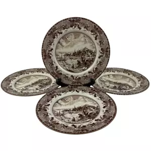 Johnson Bros Historical America II Salad Plates (4) Boston Harbour England B - Picture 1 of 12