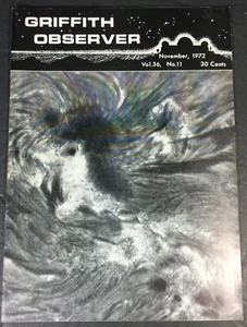 Griffith Observer, Griffith Observatory, November 1972, Vol 36 No 11 - Imagen 1 de 5