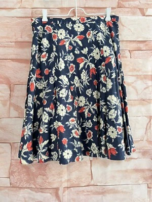 American Living Flare Skirt Women's Size 6 Blue Red Floral Cottage Core - Image 1 of 4