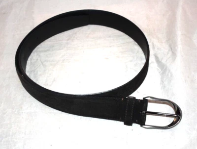 Cinturón Ermenegildo Zegna Hombre 90/34 Marrón Gamuza Cuero Calidad Hecho en Italia Foto 1 de 4