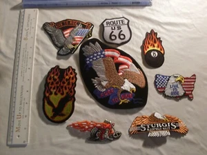 Motorcycle Biker 8 Patches collector set - Picture 1 of 8