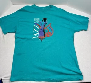 Vintage Jazz Size XL T-Shirt Single Hanes Beefy Scottsdale Center for Art - Picture 1 of 9