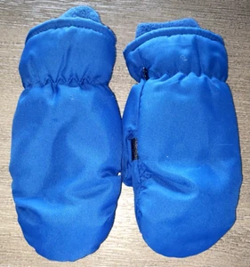 boys size large blue WINTER MITTENS WATERPROOF thinsulate 3M nice! - Picture 1 of 2