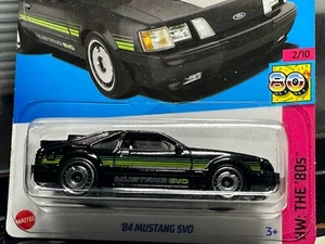 Ford Mustang SVO 84 deportivo negro Hot Wheels - HW The 80's Fox Body - Imagen 1 de 8