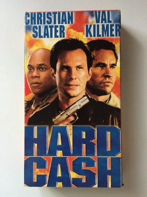Hard Cash VHS Christian Slater Val Kilmer Daryl Hannah Gunplay Heist Crime - Image 1 of 2