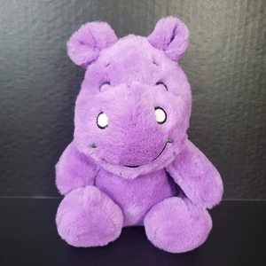 Quality Plush Brand Purple Hippo Plush 8" Hippopotamus Stuffed Animal - Picture 1 of 9