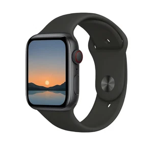 Apple Watch Series 7 45MM Titanium GPS Cellu Black Excellent Refurbished - Picture 1 of 2