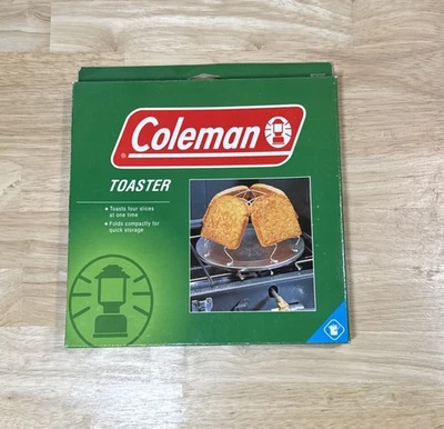 New Vintage Coleman Toaster 4 Slice Camping Outdoors Propane Stove Supply Tool - Image 1 of 4