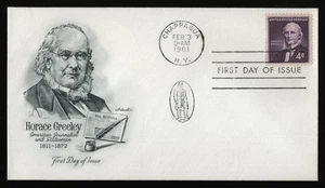 #1177 4c Horace Greeley, Artmaster FDC **ANY 5=FREE SHIPPING** - Picture 1 of 1