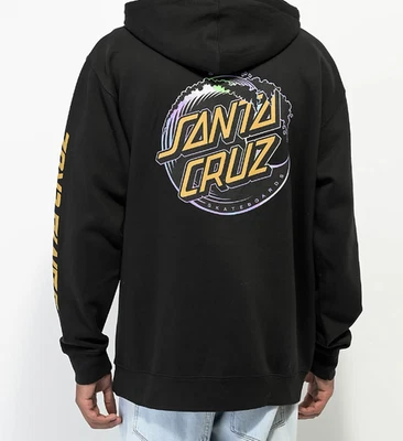 Santa Cruz Holo Wave Dot Hoodie Relaxed Mineral Wash - Image 1 of 2