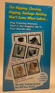 Dog Training Manuals Part 1 Puppies Up To Four Months Old VHS 1998 *SEALED* - Picture 1 of 3