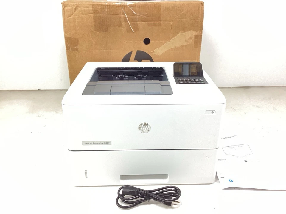 HP LaserJet Enterprise M507n Monochrome Printer - 1200 DPI (1PV86A#BGJ) - Image 1 of 4