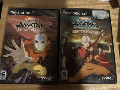 Avatar Last Airbender & The Burning Earth Sony Playstation 2 PS2 Lote de 2 - Imagem 1 de 4