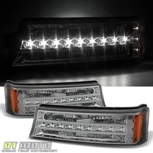 Smoke Fits 2003-2006 Silverado Avalanche LED Bumper Corner Parking Signal Lights - Picture 1 of 1