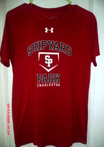 BOY'S UNDER ARMOUR RED TEE SHIRT~YOUTH SIZE XL - Picture 1 of 2
