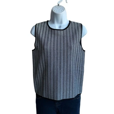 Top Eva Longoria Mujer Gris Sin Mangas Talla M Elástico Cremallera Completa Recortado B-8 Foto 1 de 4