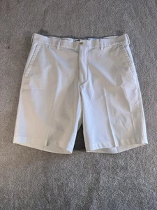 Pantalones Cortos de Golf Peter Millar 35 Corona Blanca Deportivos Salem 8" Rendimiento Absorbentes para Hombre - Imagen 1 de 9